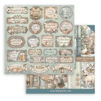 Stamperia White Christmas 8x8 Inch Papierpakket | Cristina Radovan SBBS146